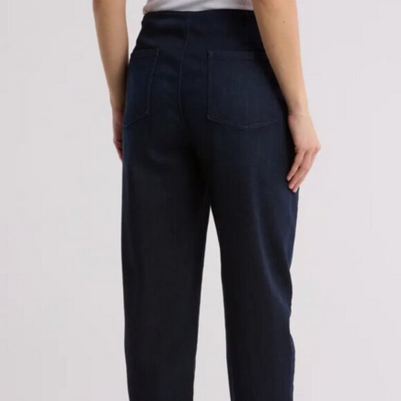 Eileen Fisher Pleated Tapered Ankle Pants Blue Size 10 - Picture 14 of 14